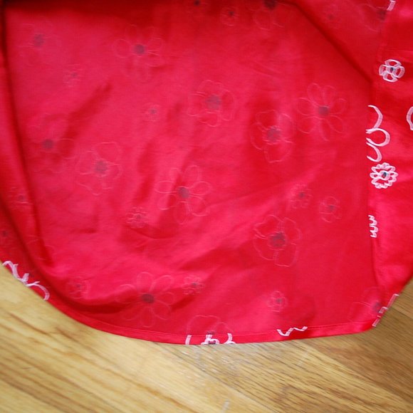 Vintage 90s y2k MM My Michelle Floral Acetate Dress - Picture 5 of 7